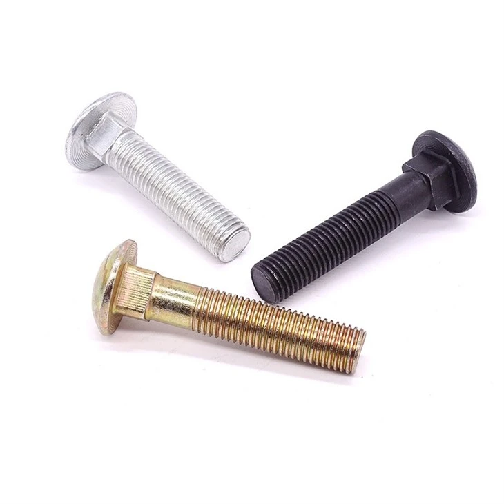 Carriage Bolt Yellow Zinc Plated Grade 4.8 8.8 Manufacturer price